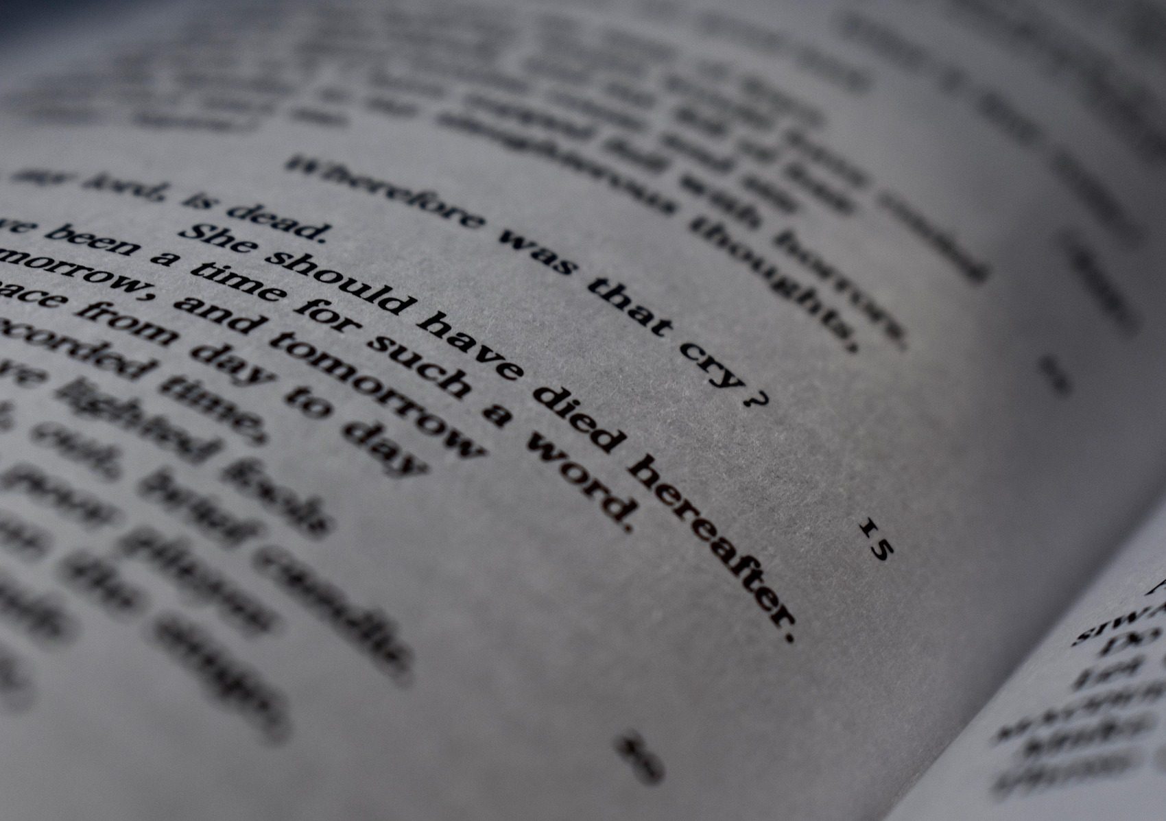 Macbeth's "tomorrow and tomorrow" page, the soliloquy behind our guide on how to stop resenting my partner.