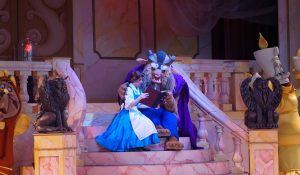 Belle and the Beast reading together on the castle stairs, from how to know if my relationship is unhealthy